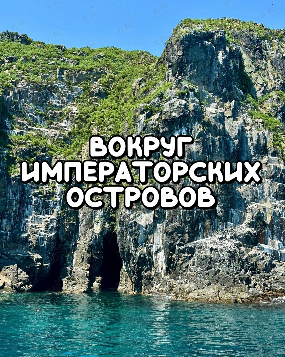 Тур на катере «Вокруг императорских островов» (Карамзина - Желтухина - Рикорда) (Энерджи Тревел)