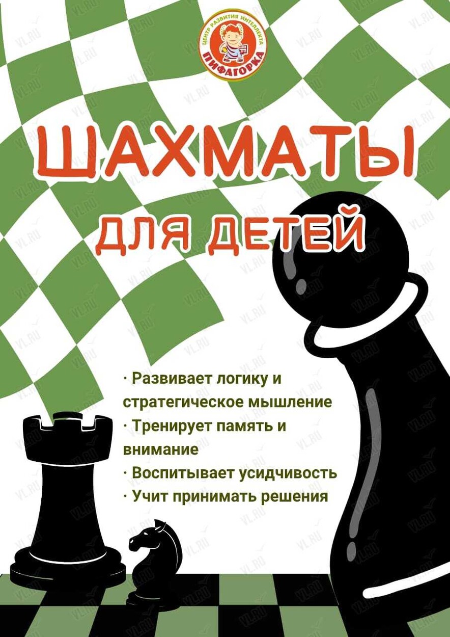 Мастер-класс по шахматам для детей (Пифагорка)