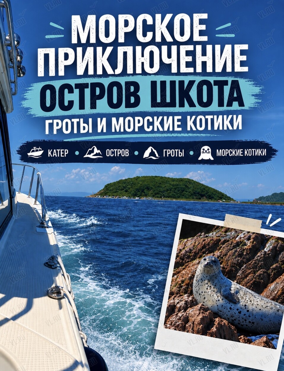 Тур «Морское приключение - морские котики и морепродукты» (Гурупотурам)