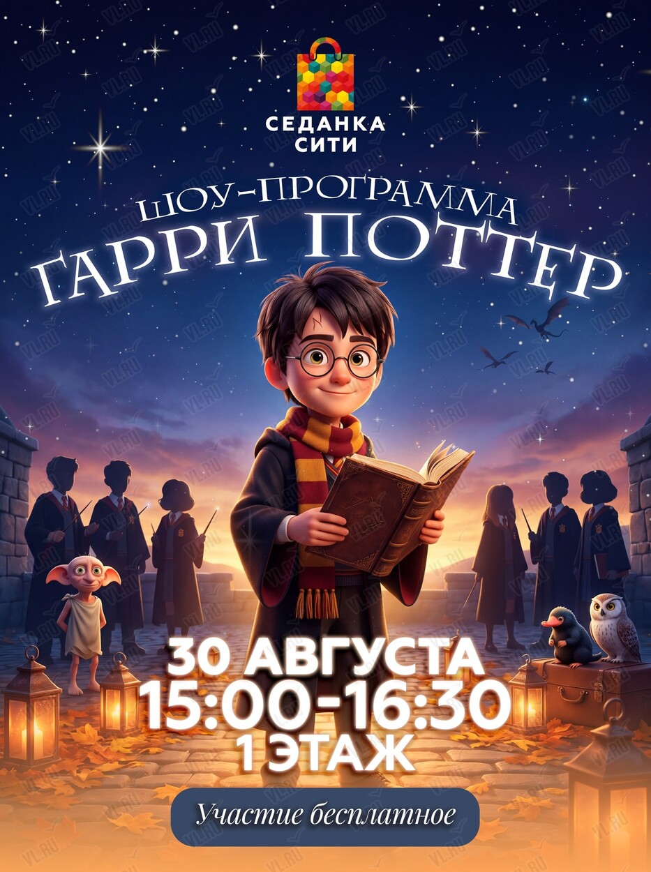 Детская шоу-программа «Гарри Поттер и сражение с Волан-де-Мортом» (Седанка Сити)