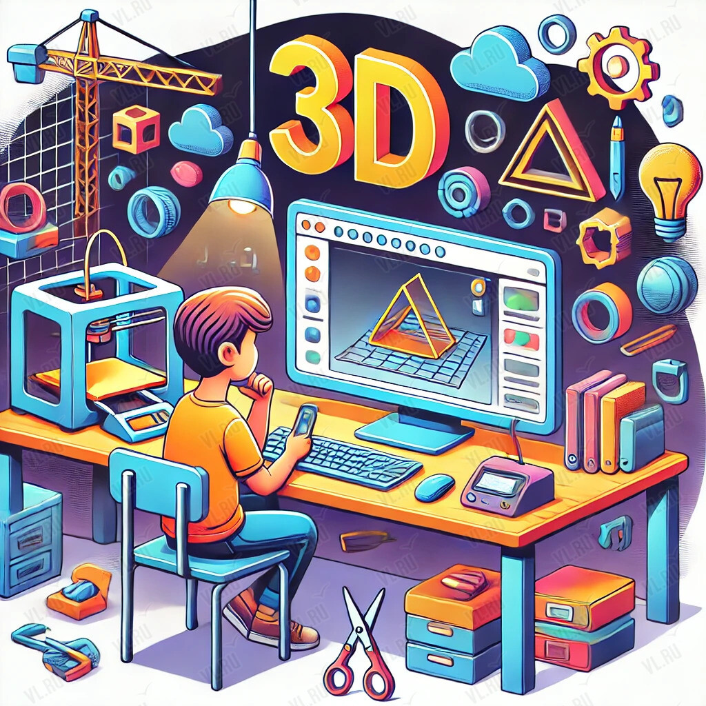 Курс 3D-моделирования для детей от 7 лет (Школа робототехники)
