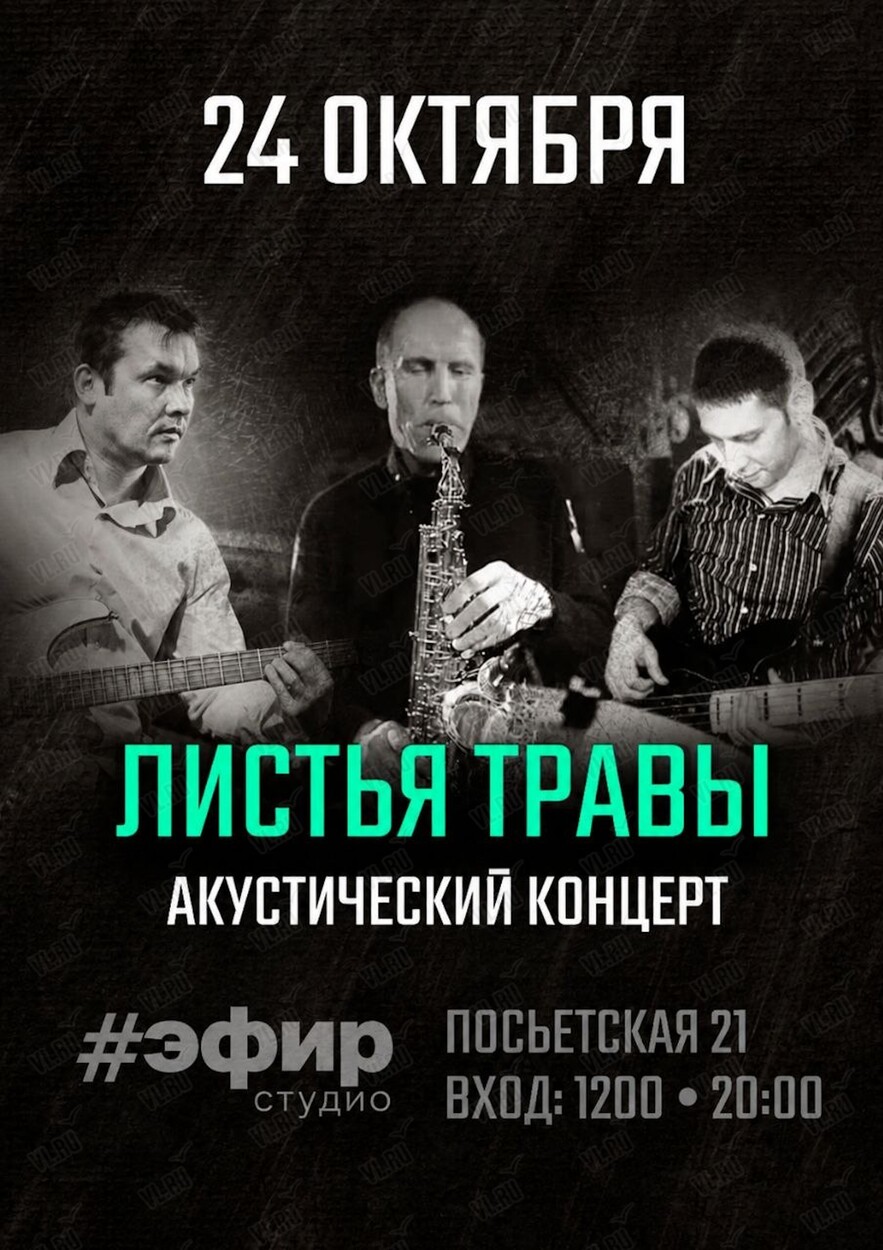 Группа Юрия Логачёва «Листья Травы». Акустический концерт (Efir.studio)