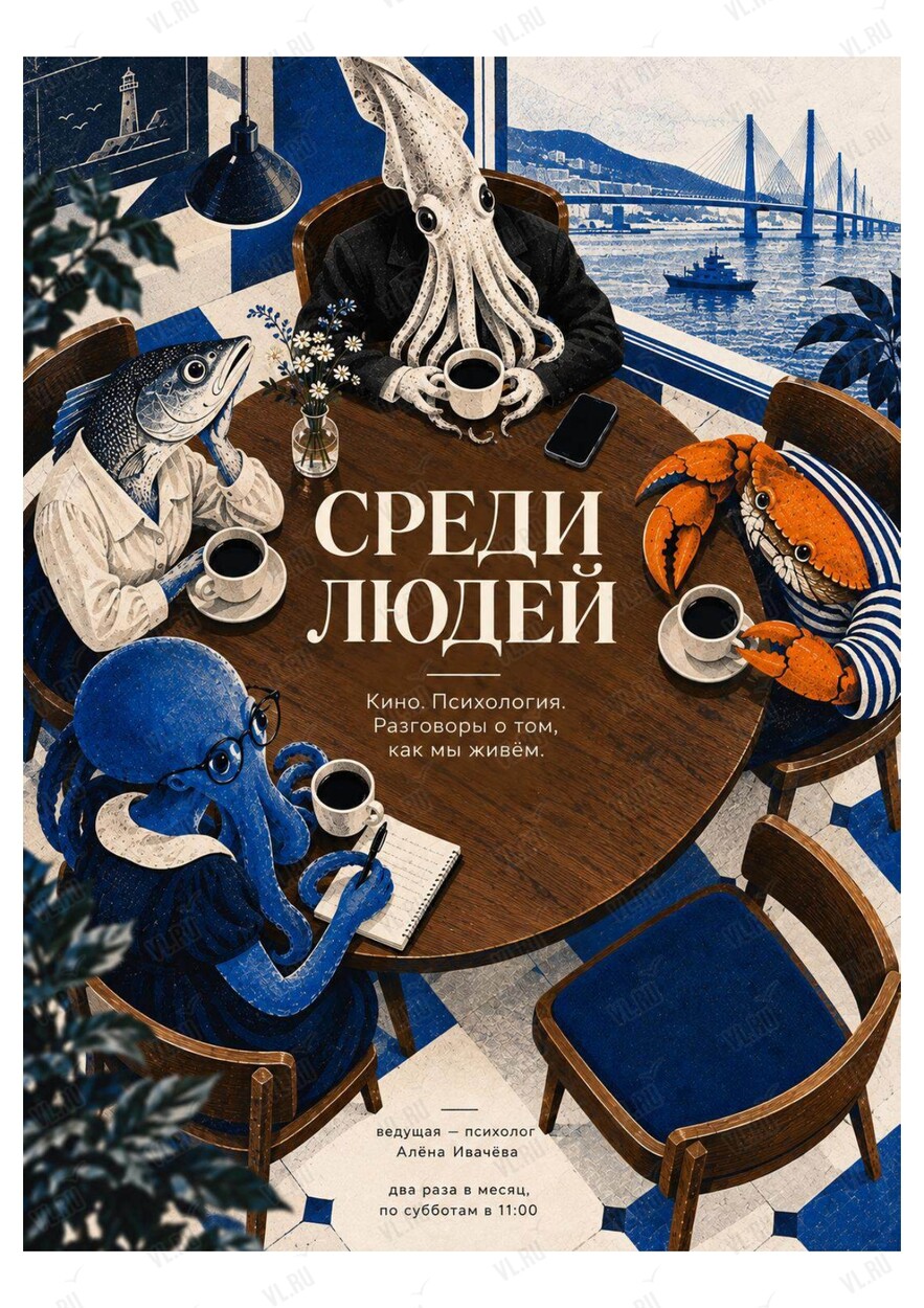 Городской клуб «Среди людей» с ведущей (Brio)