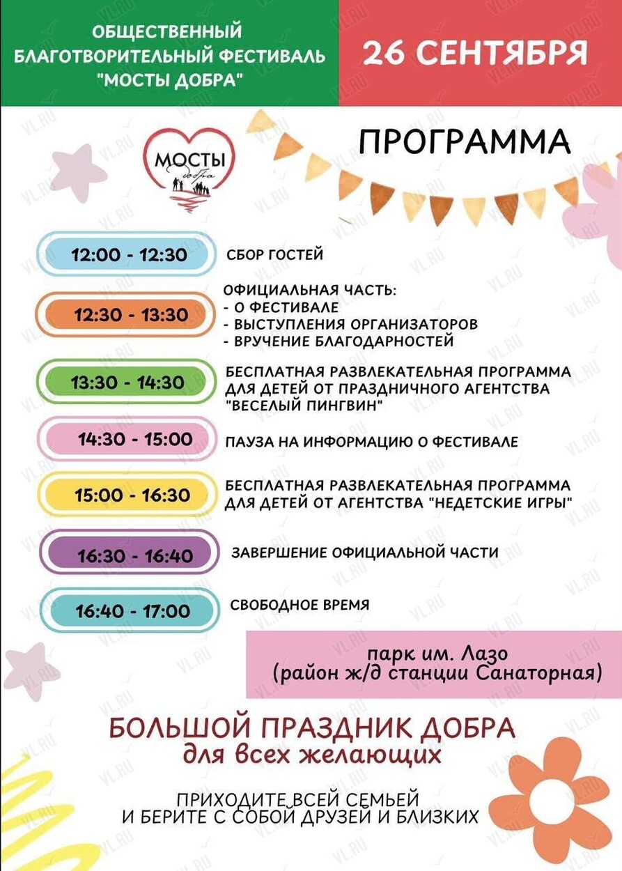 Благотворительный фестиваль «Мосты Добра» (Парк культуры и отдыха им. Лазо)