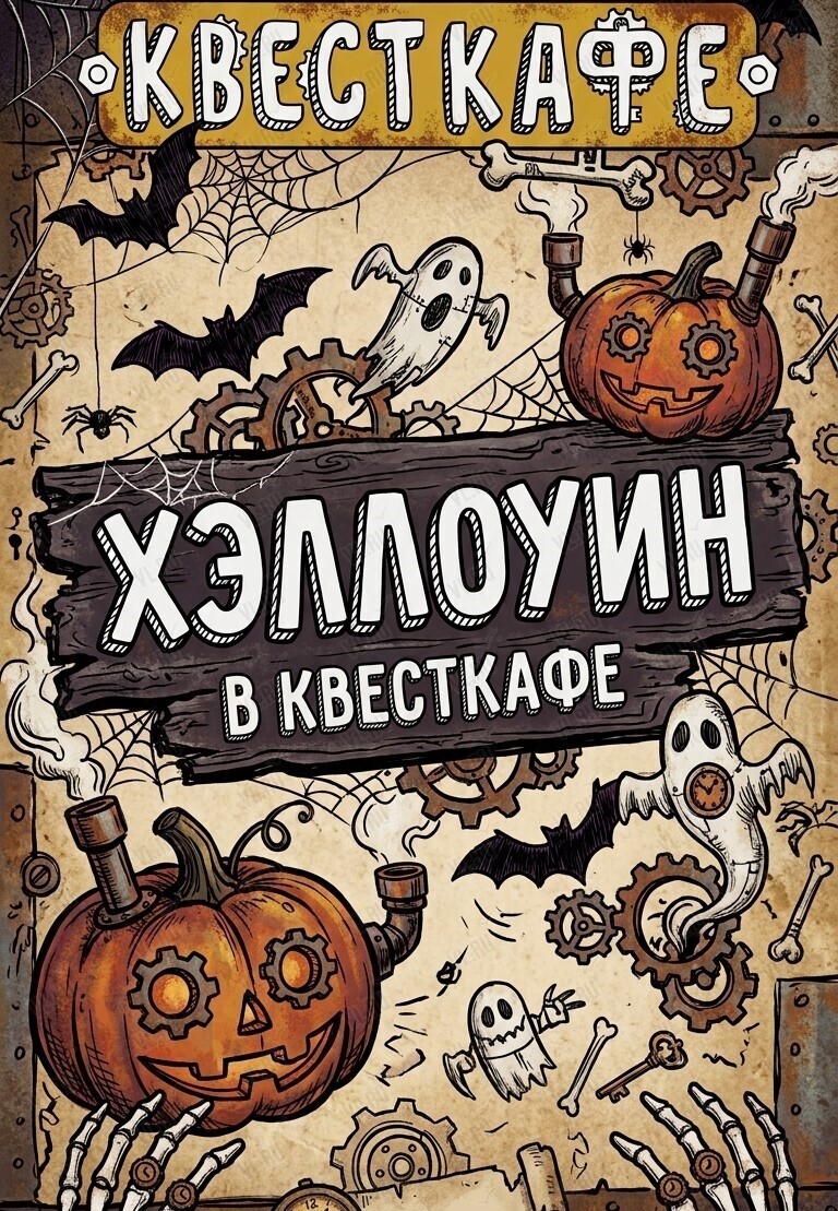Вечеринка для детей «Хэллоуин» (Квесткафе)