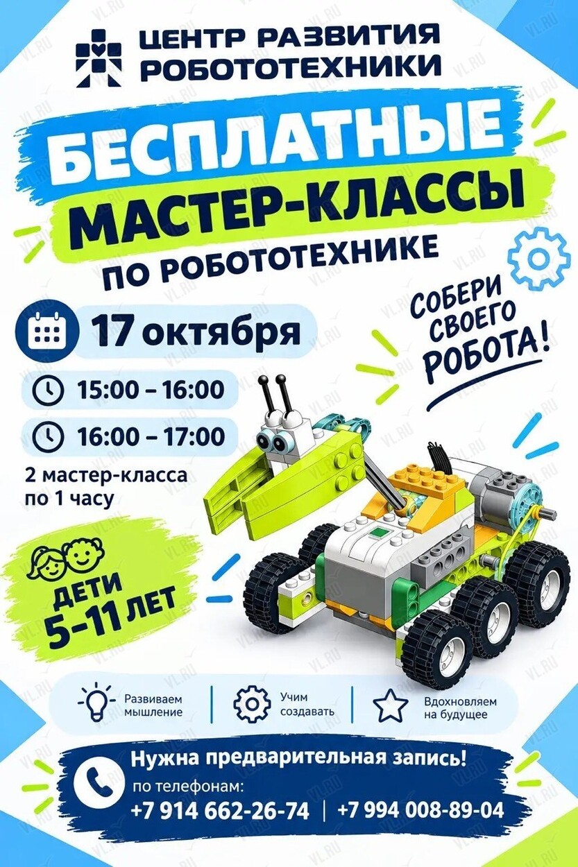 Бесплатные мастер-классы по робототехнике (Бук)