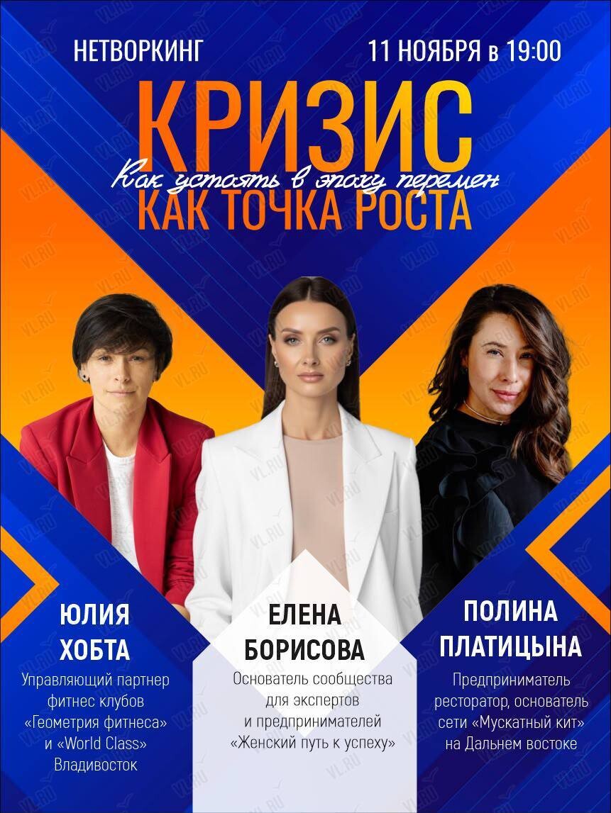 Нетворкинг «Кризис как точка роста: как устоять в эпоху перемен» (Бурный)