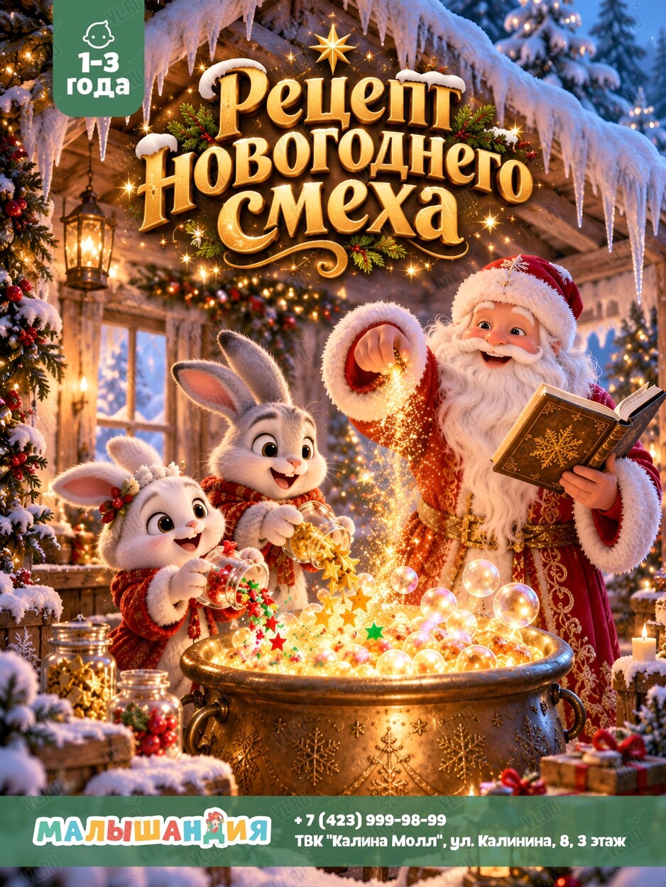 Детская программа «Рецепт новогоднего смеха» (Малышандия)