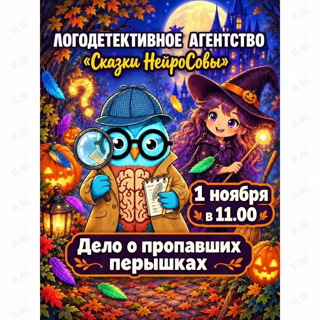 Лого-детективное агентство «Сказки НейроСовы» для детей от 4 до 9 лет (НейроSova)