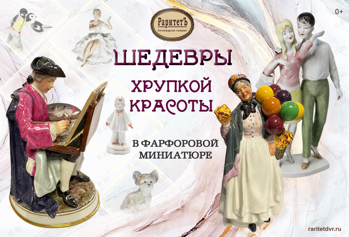 Выставка «Шедевры хрупкой красоты» в фарфоровой миниатюре (Антикварная галерея Раритет)